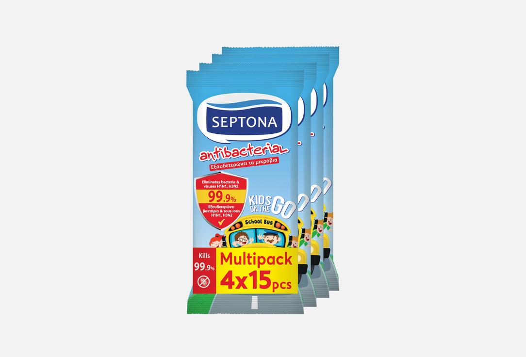 SEPTONA Refreshing kids wet wipes multipack Refresh Kids On The Go Wet Wipes Multipack 60 pcs SEPTONA Refreshing kids wet wipes multipack Refresh Kids On The Go Wet Wipes Multipack