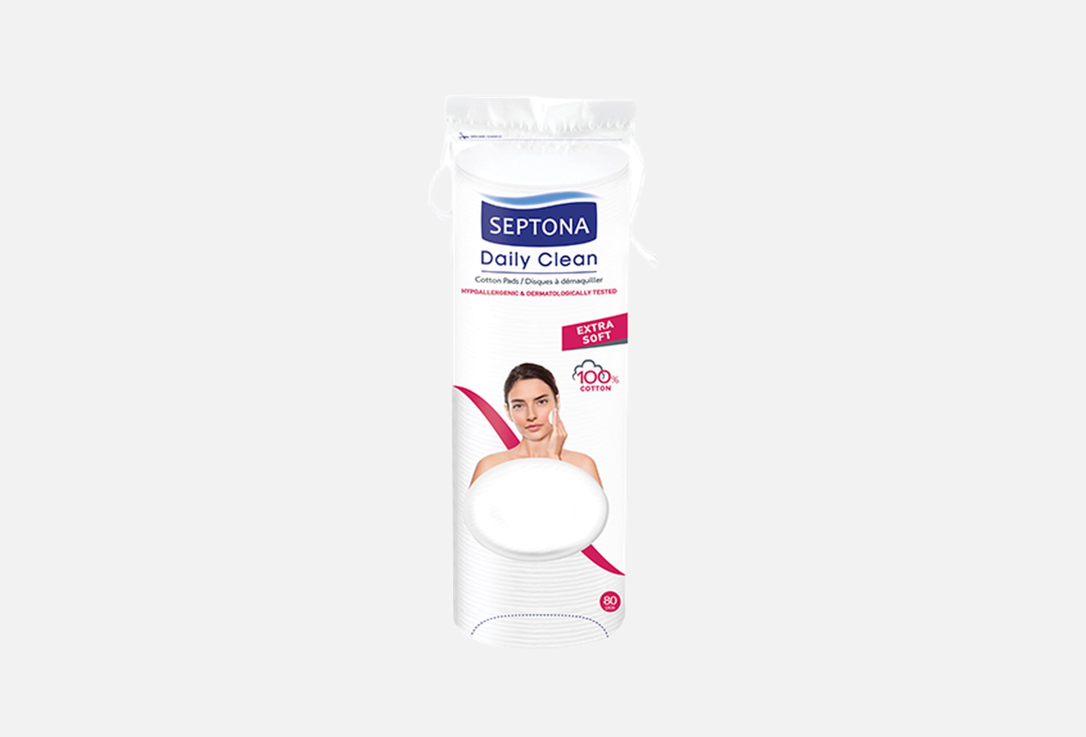 Daily Clean Cotton Pads Round  80 