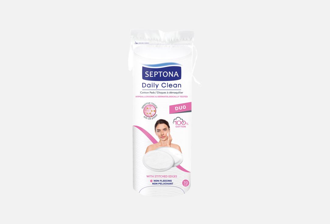 SEPTONA Round sensitive cotton pads Daily Clean Cotton Pads Round Sensitive Touch Duo