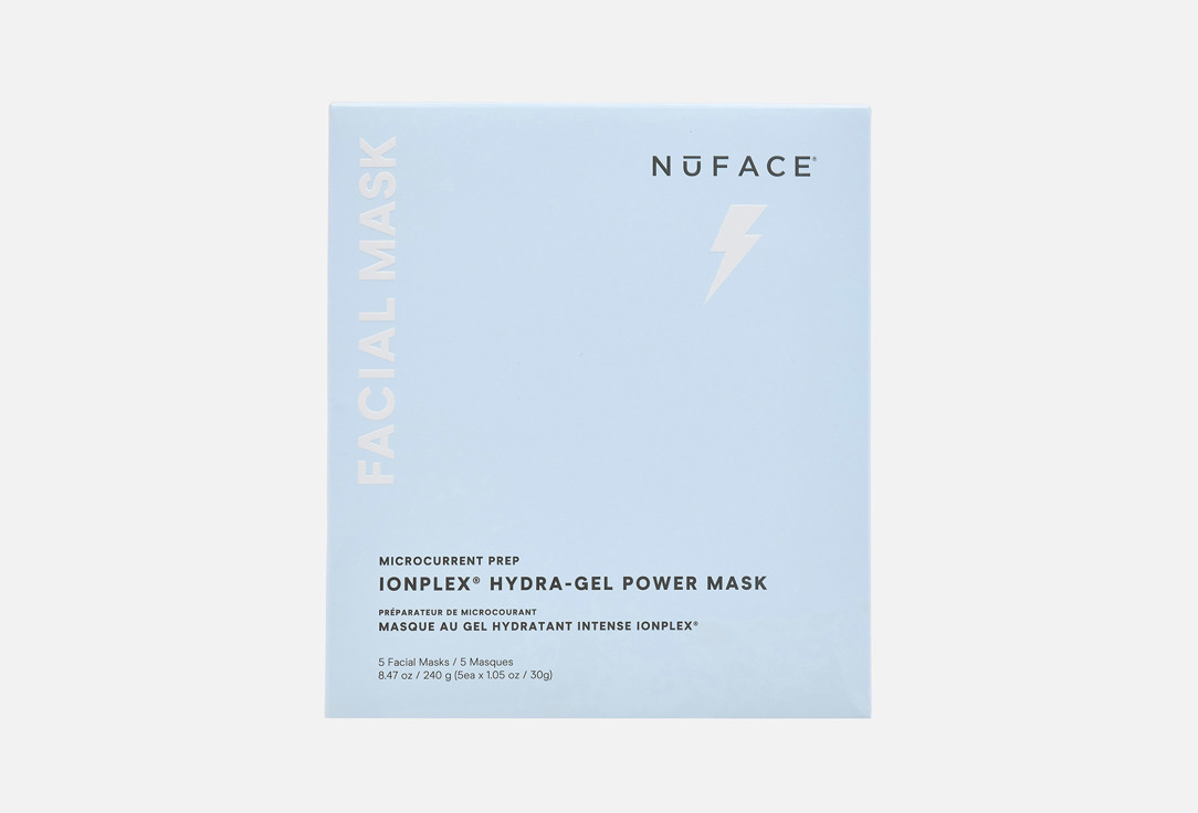 NUFACE Hydrogel face mask set IonPlex® Hydra-Gel Power Mask