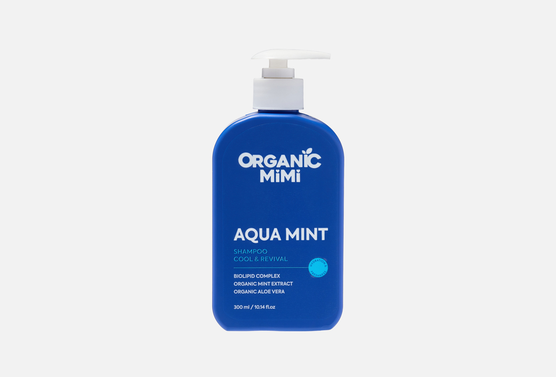 ORGANIC MIMI Refreshing Revitalizing Hair Shampoo cool & revival aqua mint