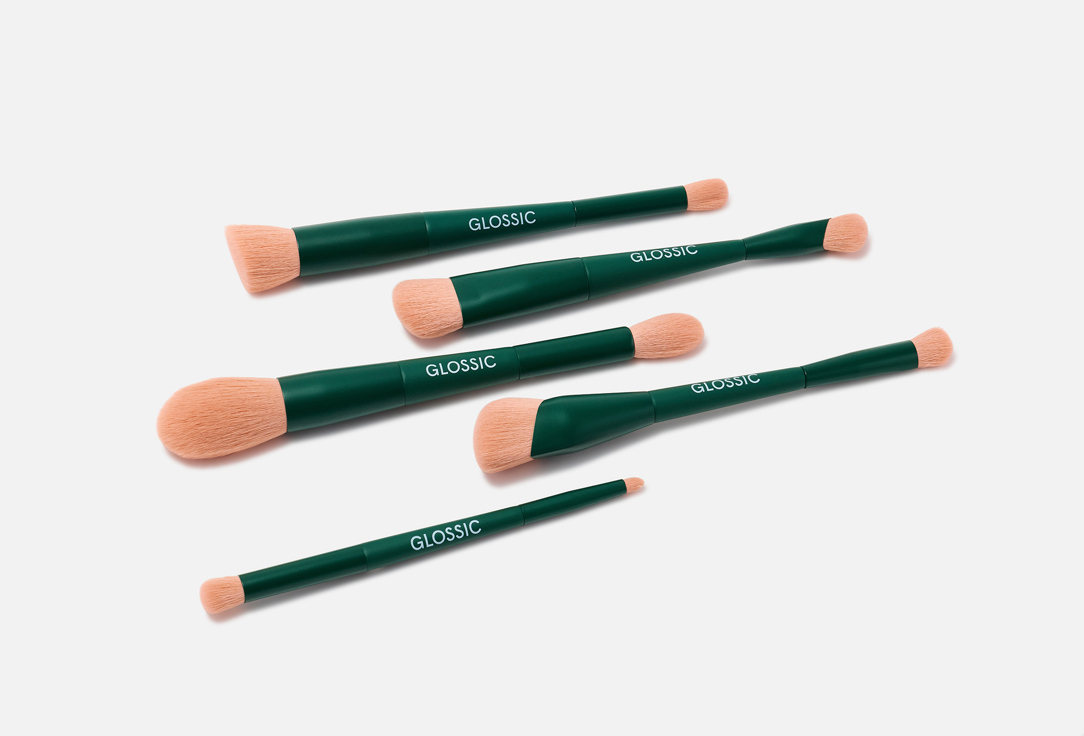 GLOSSIC Набор кистей для макияжа Duel Ended Makeup Brushes