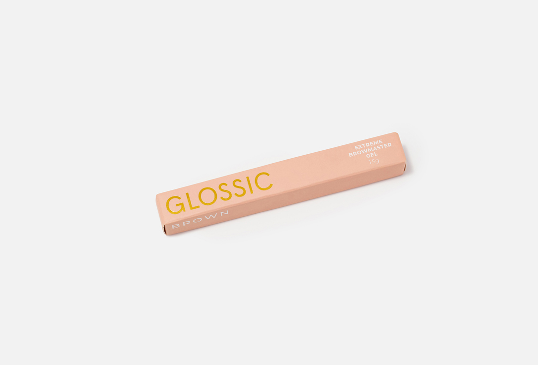 GLOSSIC Waterproof long-lasting eyebrow gel Extreme Browmaster Gel Brown 1.5 g GLOSSIC Waterproof long-lasting eyebrow gel Extreme Browmaster Gel