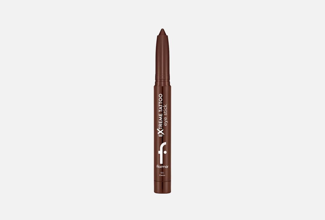 Flormar Long wearing gel eyeshadow stick Extreme Tattoo 003, Cocoa 1.4 g Flormar Long wearing gel eyeshadow stick Extreme Tattoo