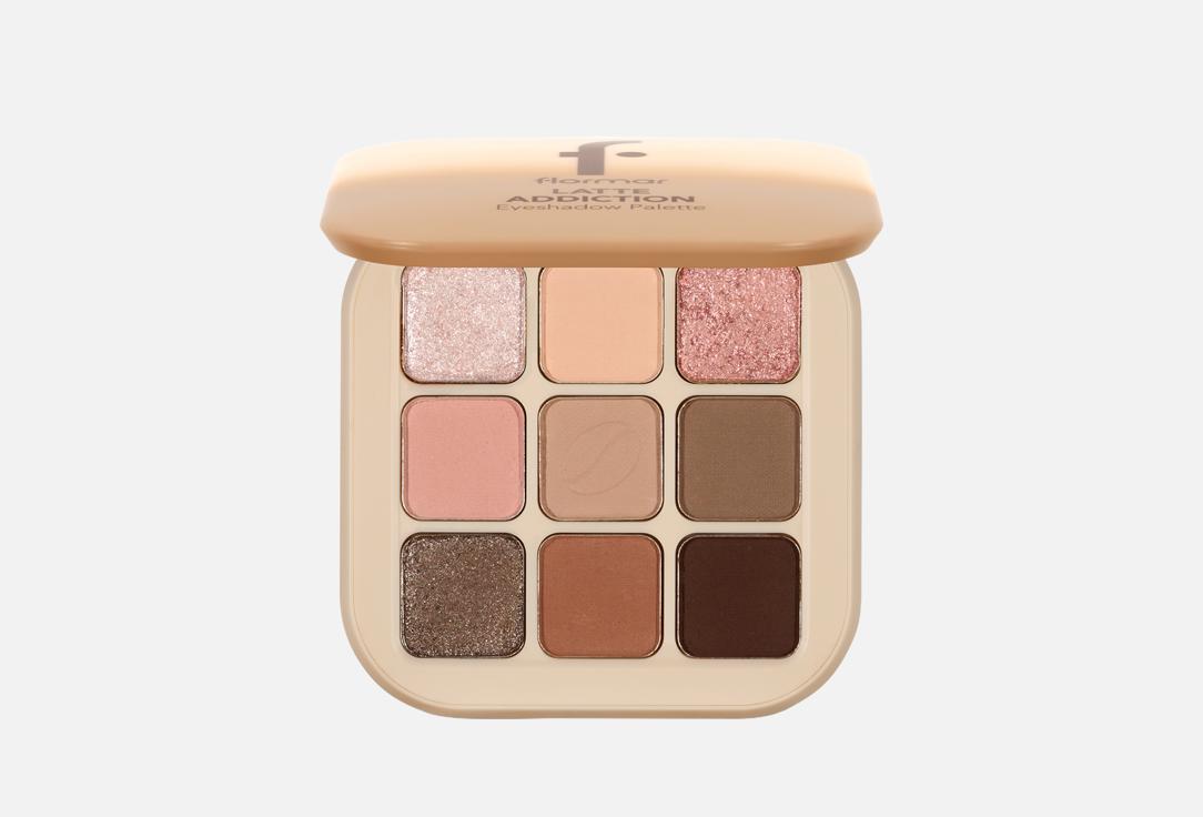 Flormar Matte and shimmer eyeshadow palette Latte Addiction