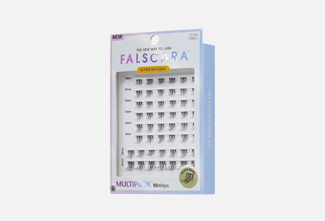 Kiss False lash clusters Falscara Ultra Natural, 01 Black 50 pcs Kiss False lash clusters Falscara Ultra Natural, 01
