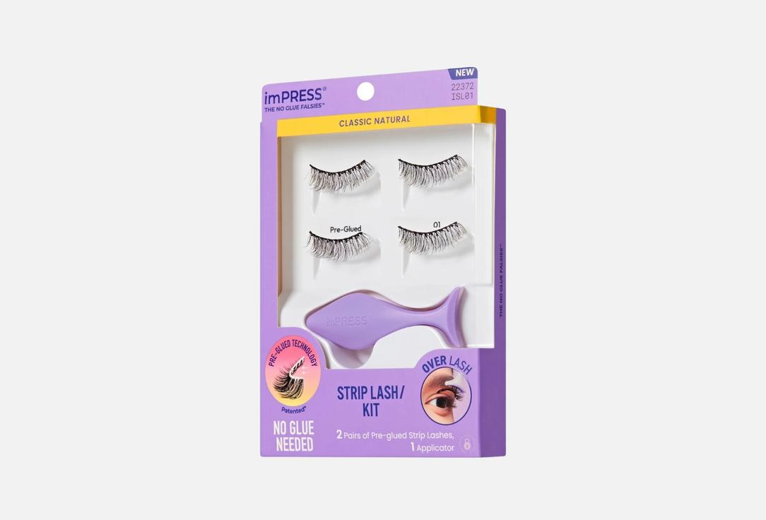 Kiss Pre-glued false lashes Impress Classic Natural, 01
