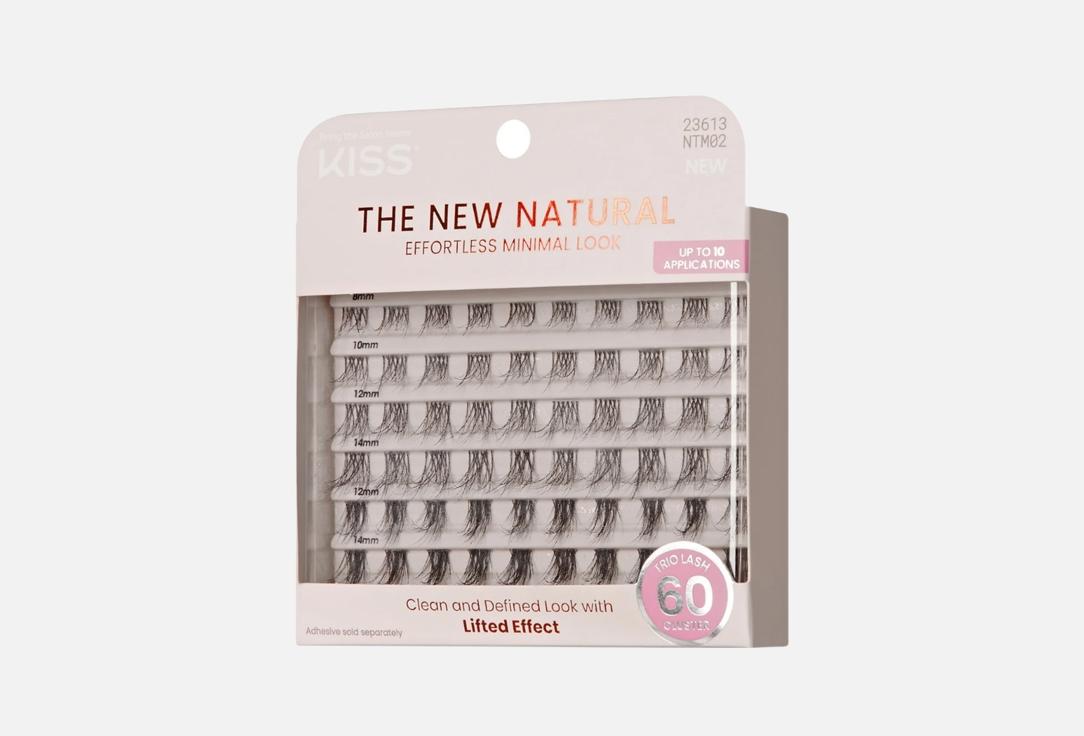 Kiss False lash clusters The New Natural, 02 Black 60 pcs Kiss False lash clusters The New Natural, 02