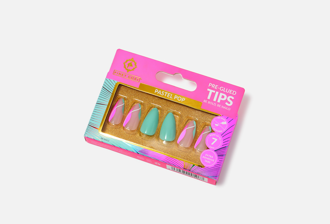 PINKY GOAT Pre glued press on nails Pastel Pop