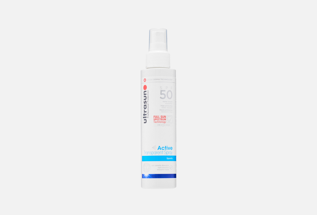 ULTRASUN Face and body spray SPF 50+ TRANSPARENT SPORTS 150 ml ULTRASUN Face and body spray SPF 50+ TRANSPARENT SPORTS