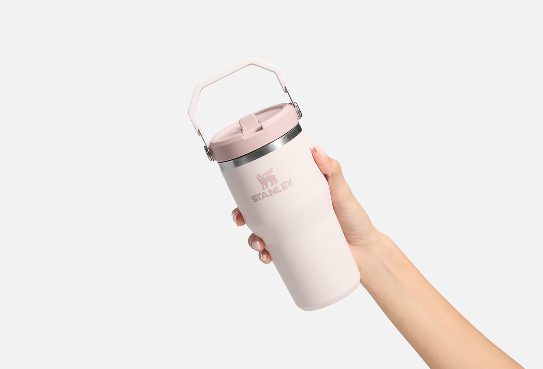 Stanley Travel tumbler with a straw Iceflow Flipstraw 2.0