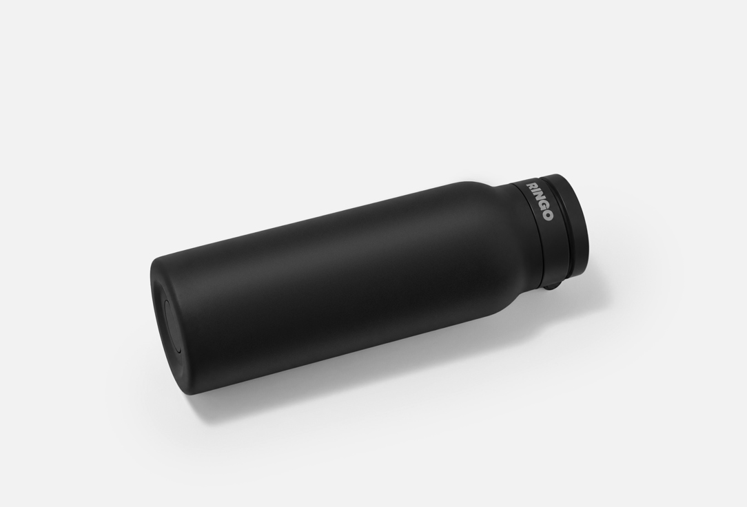 RINGO INSULATED WATER BOTTLE WITH MAGNETIC PHONE MOUNT Sip Lid Black 1 pcs RINGO INSULATED WATER BOTTLE WITH MAGNETIC PHONE MOUNT Sip Lid