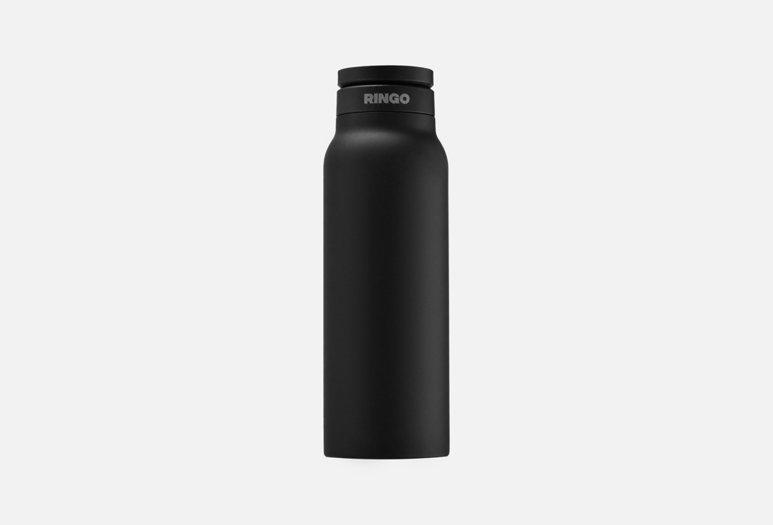RINGO INSULATED WATER BOTTLE WITH MAGNETIC PHONE MOUNT Sip Lid Black 1 pcs RINGO INSULATED WATER BOTTLE WITH MAGNETIC PHONE MOUNT Sip Lid