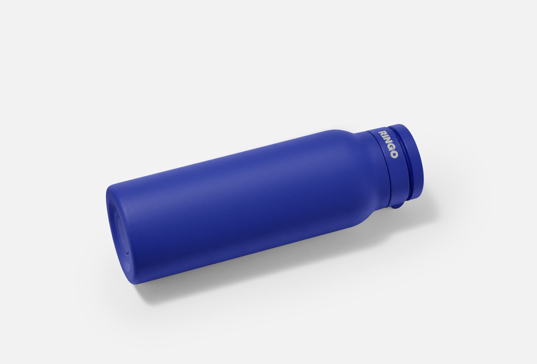 RINGO INSULATED WATER BOTTLE WITH MAGNETIC PHONE MOUNT Sip Lid Blue 1 pcs RINGO INSULATED WATER BOTTLE WITH MAGNETIC PHONE MOUNT Sip Lid