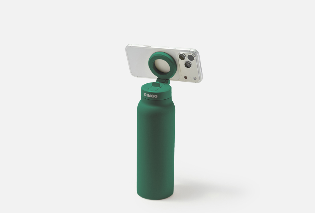 RINGO INSULATED WATER BOTTLE WITH MAGNETIC PHONE MOUNT Sip Lid