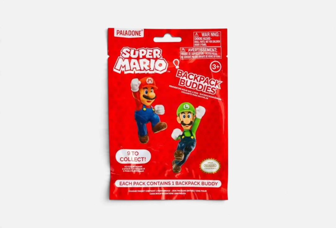 Paladone Blind bag backpack buddy Super Mario Backpack Buddies 1 pcs Paladone Blind bag backpack buddy Super Mario Backpack Buddies