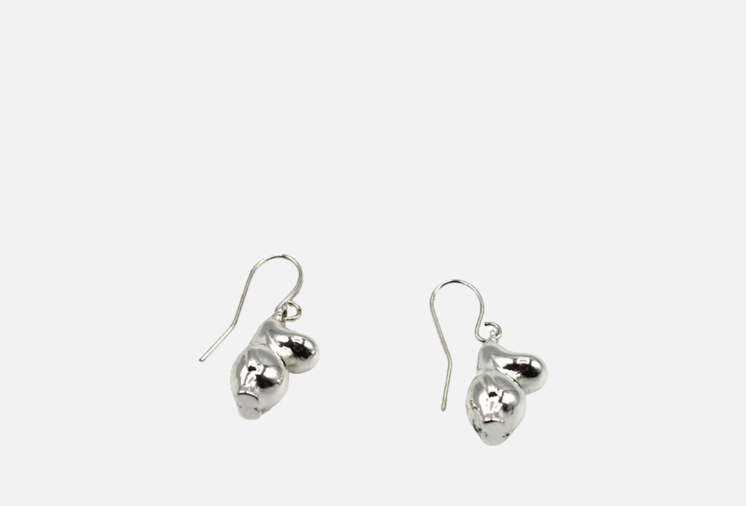 House of Disaster Earrings Moomin 3D Silver 1 pcs House of Disaster Earrings Moomin 3D