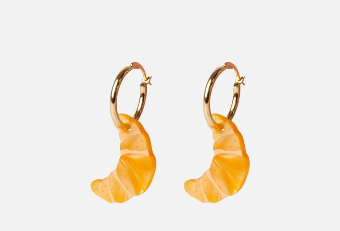 Eat My Socks Earrings Croissant Golden brown 1 pcs Eat My Socks Earrings Croissant