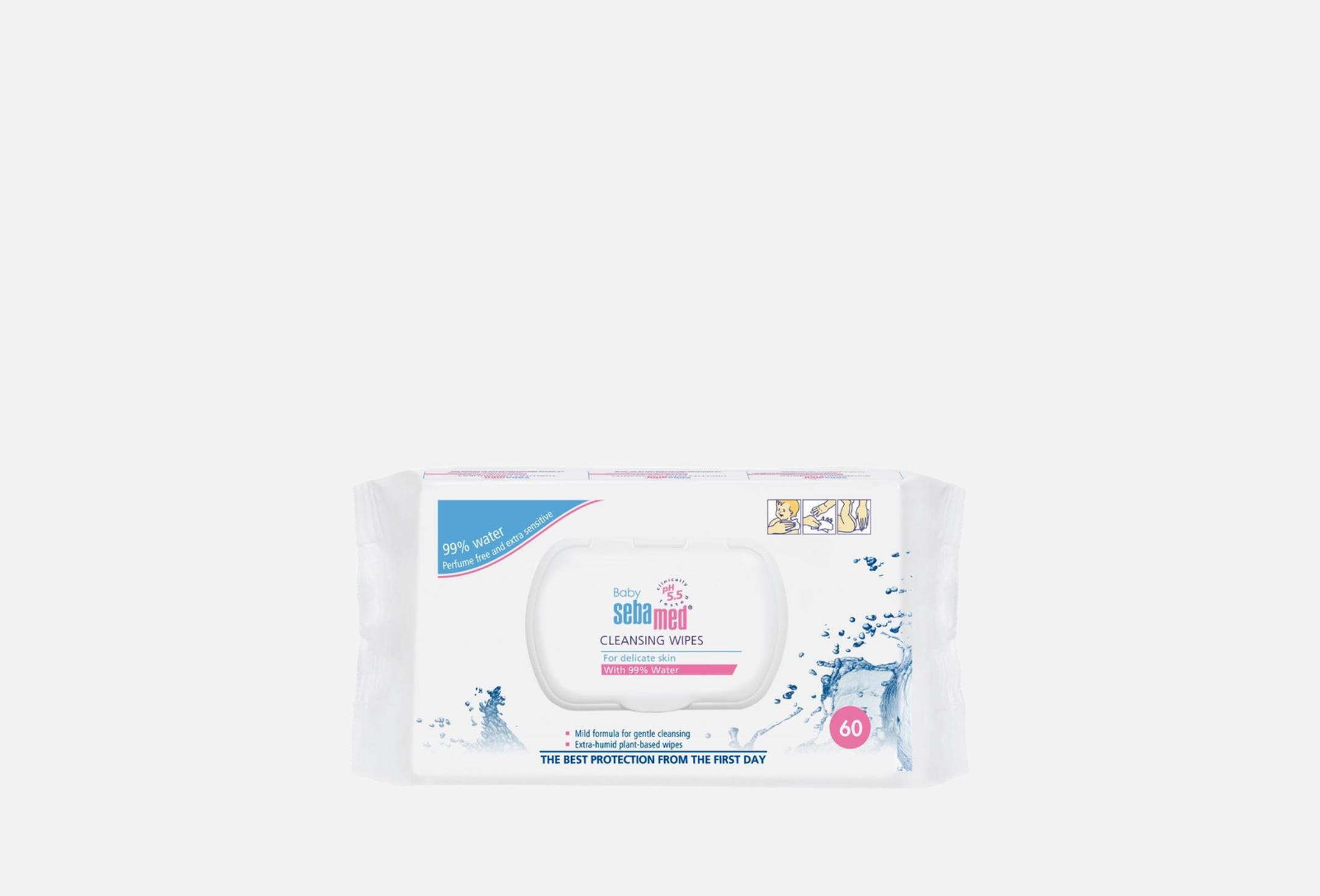 Baby Cleansing Wipes 99% Water  60 