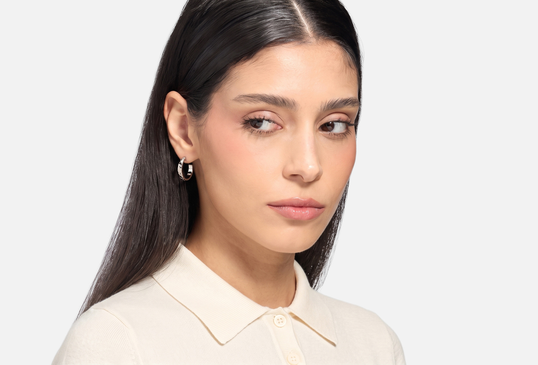 Aloud Серьги Textured Hoop