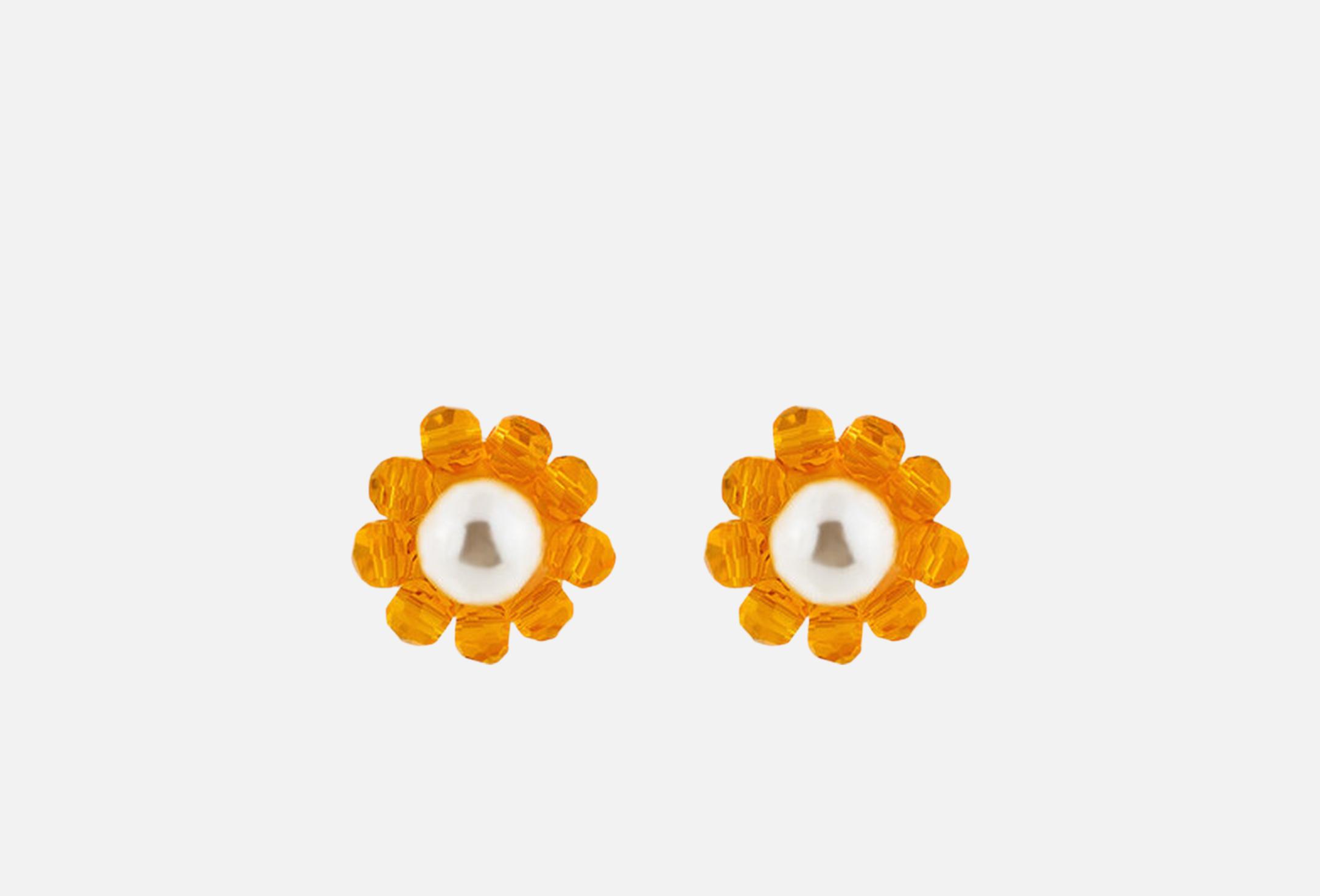Orange busettes flowers 1 White and orange