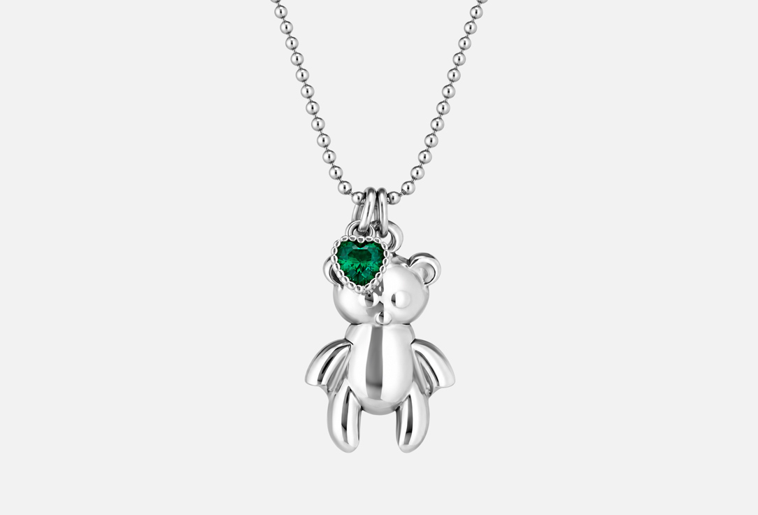 AQUAGIRL Necklace silver Teddy heart pendant