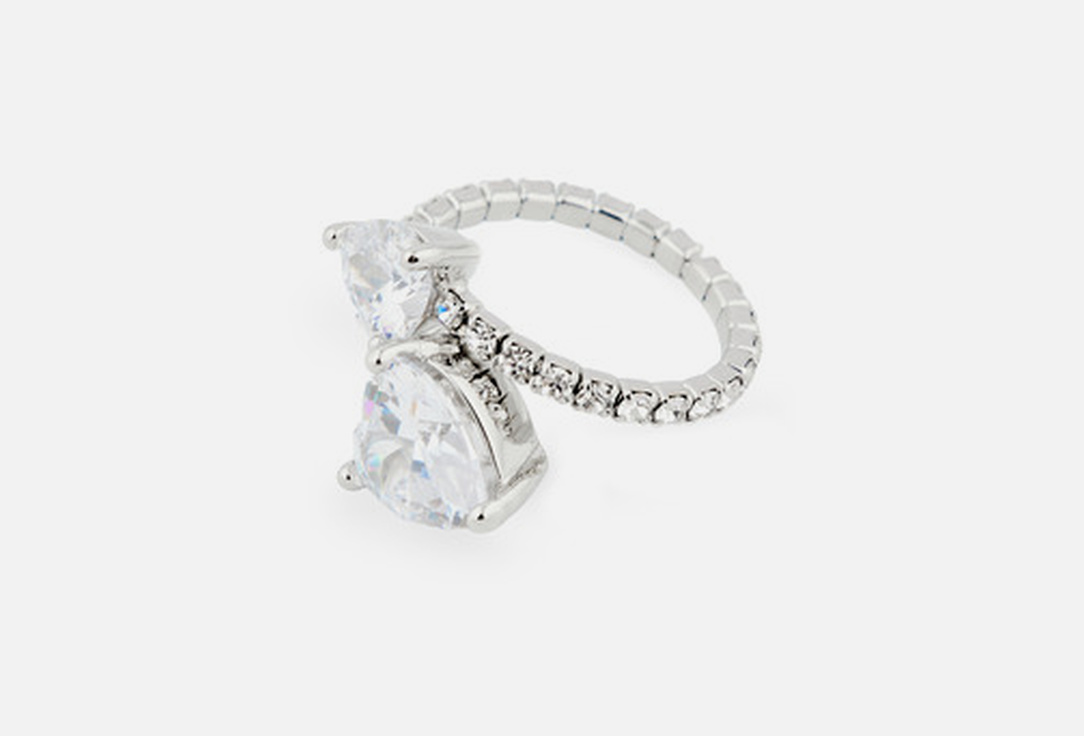 Herald Percy Ring Silver crystal Silver 18 Herald Percy Ring Silver crystal