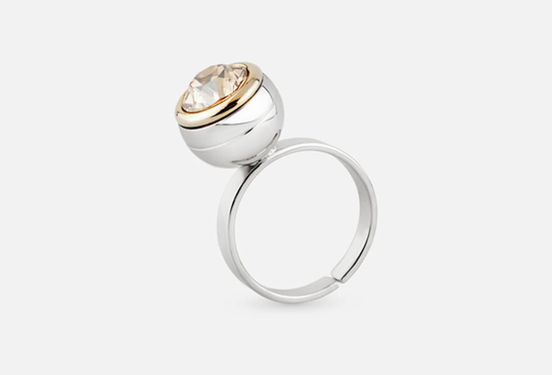 Herald Percy Ring silver shiny tie crystal