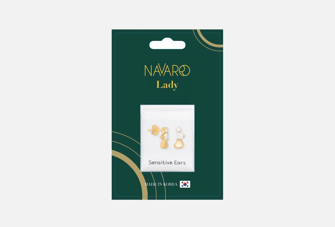 NAVARRO Medical Earrings for Woman Sensitive Ears