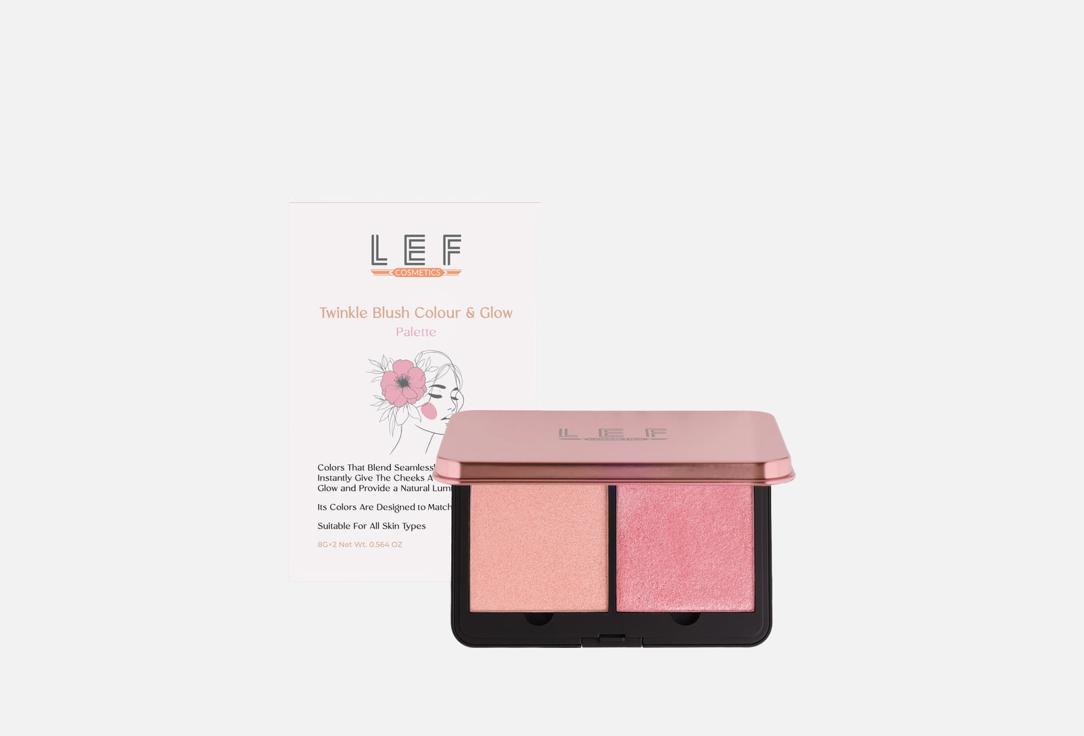 Lef cosmetics Blush And Highlighter Face Palette Blush & Glow