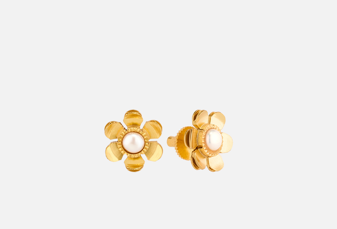 ELNALINE Earrings Daisy Pearl Studs 2 pcs ELNALINE Earrings Daisy Pearl Studs