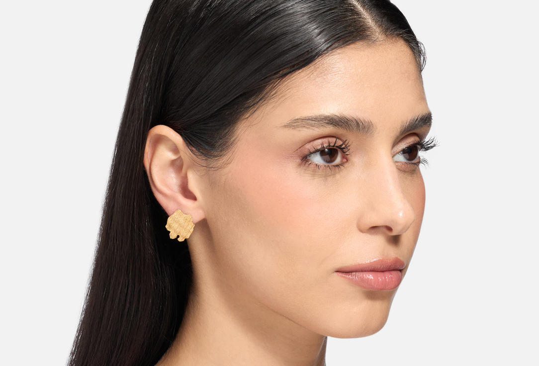 ELNALINE Earrings Scale Texture Studs