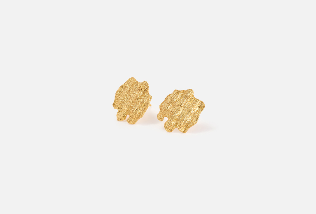 ELNALINE Earrings Scale Texture Studs 2 pcs ELNALINE Earrings Scale Texture Studs