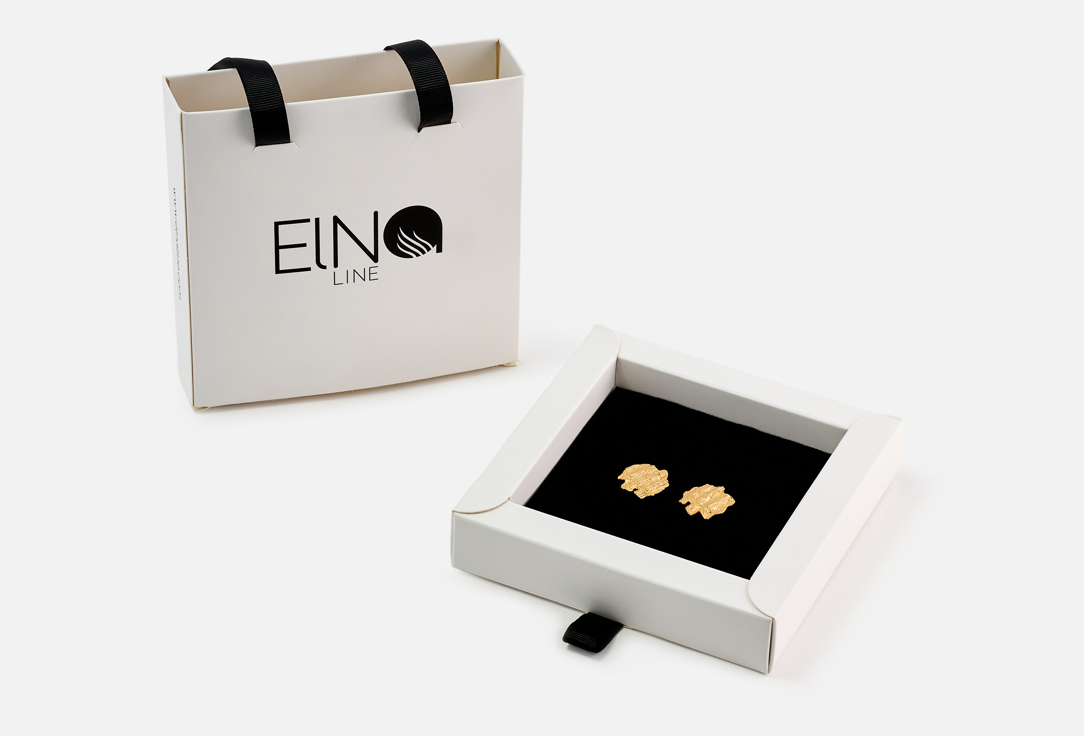 ELNALINE Earrings Scale Texture Studs 2 pcs ELNALINE Earrings Scale Texture Studs