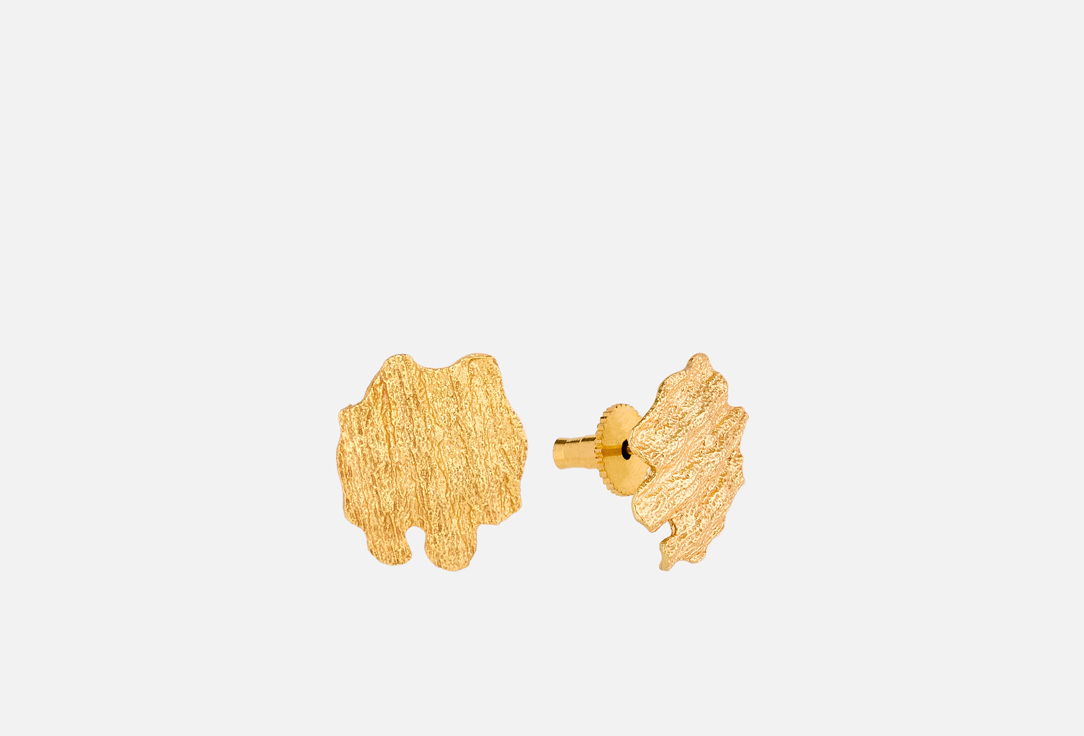 ELNALINE Earrings Scale Texture Studs 2 pcs ELNALINE Earrings Scale Texture Studs
