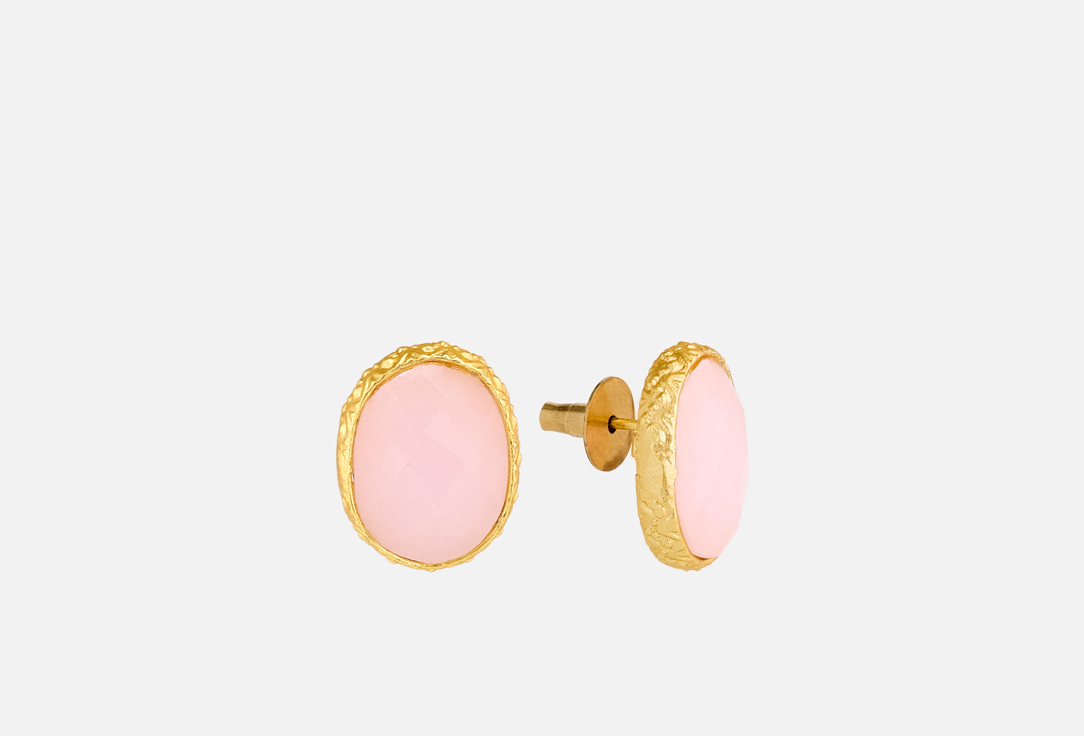 ELNALINE Earrings Textured Gemstone Studs 2 pcs ELNALINE Earrings Textured Gemstone Studs