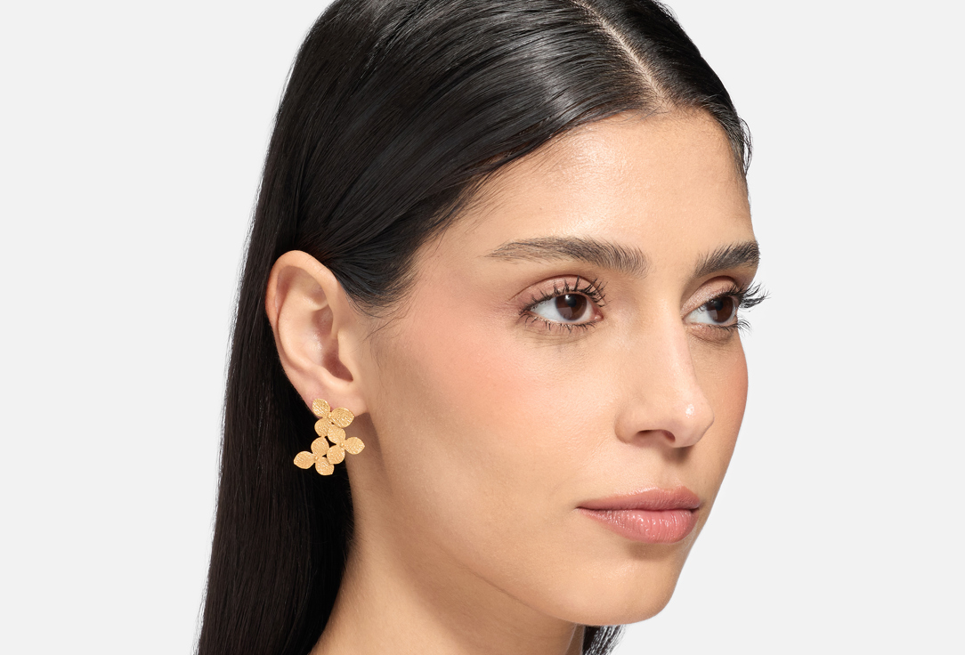 ELNALINE Серьги Mixed Clover Studs 1 пар ELNALINE Серьги Mixed Clover Studs