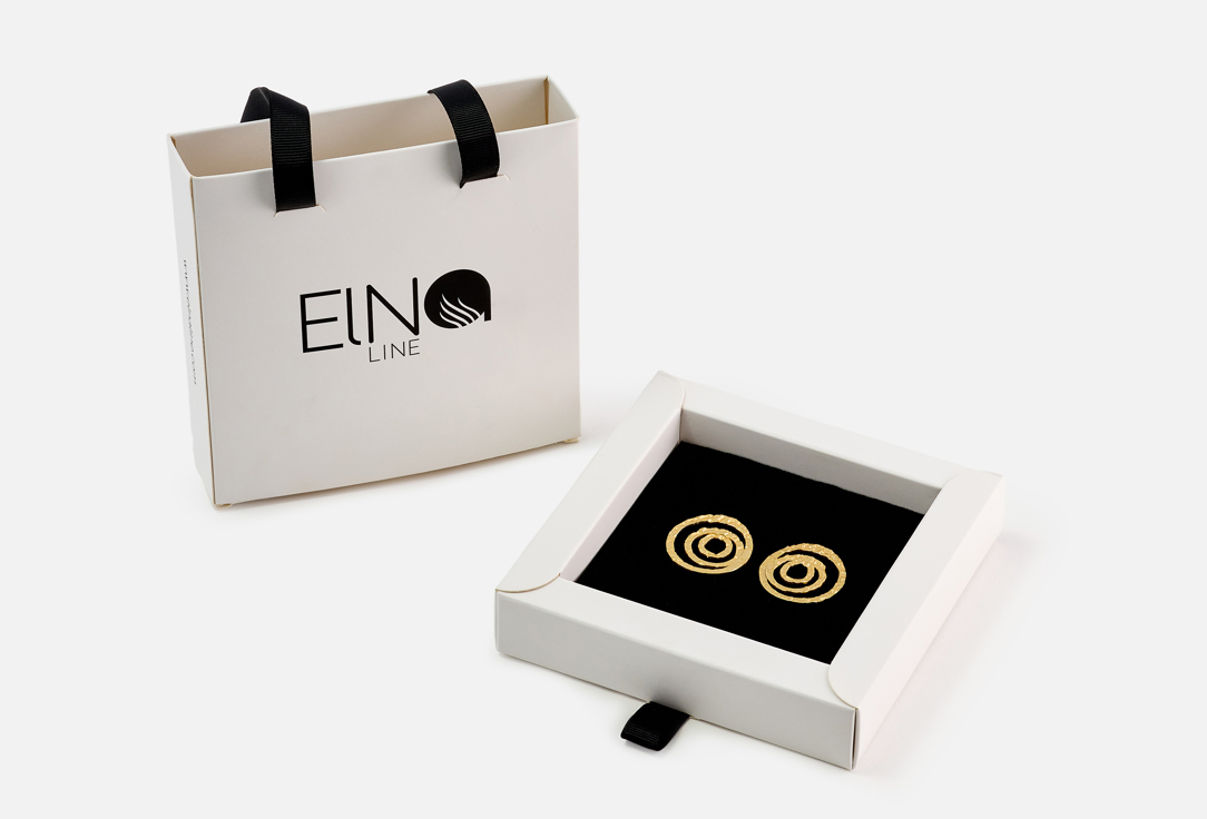 ELNALINE Earrings Oversized Spiral Studs 2 pcs ELNALINE Earrings Oversized Spiral Studs