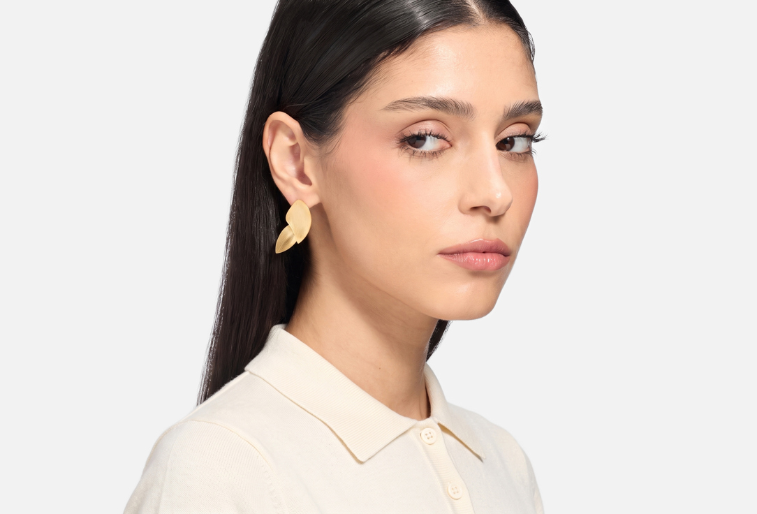 ELNALINE Серьги Oversized Leaf Earrings