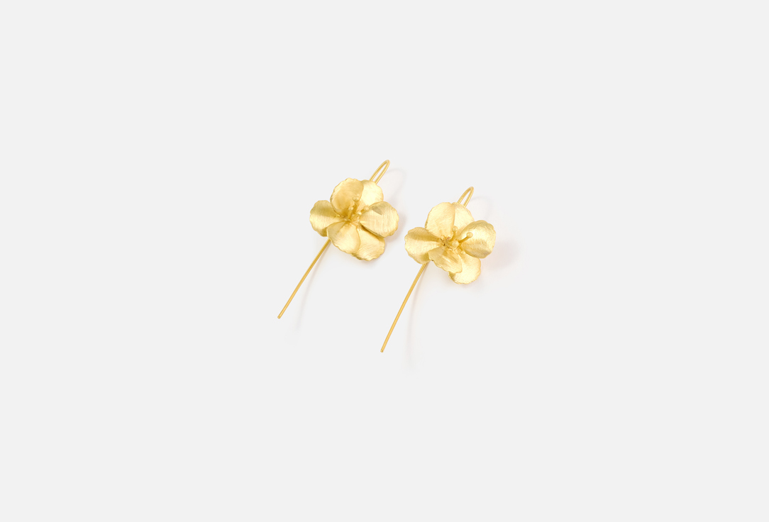 ELNALINE Earrings Sculpted Flower Earrings 1 pairs ELNALINE Earrings Sculpted Flower Earrings