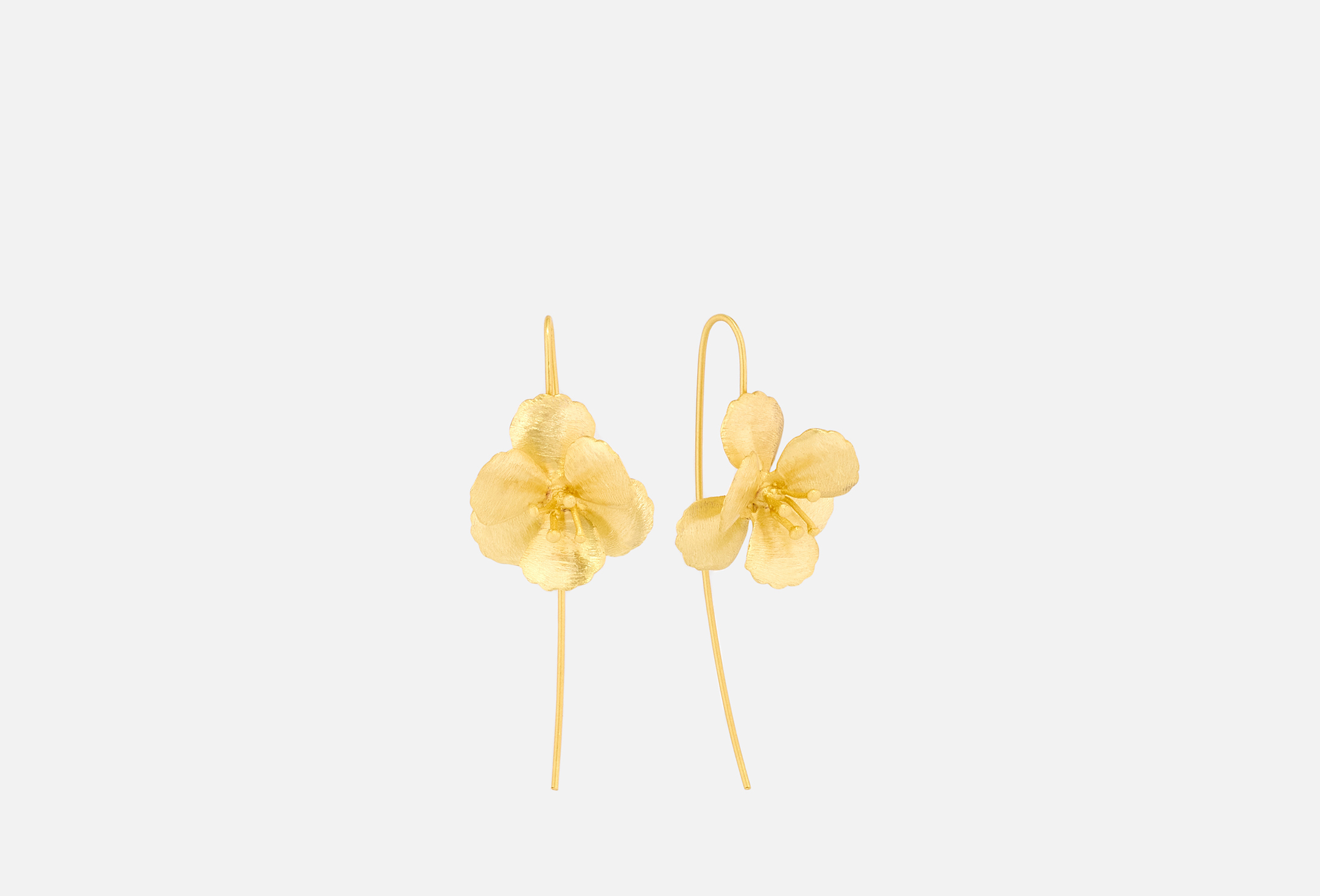 Sculpted Flower Earrings  1 