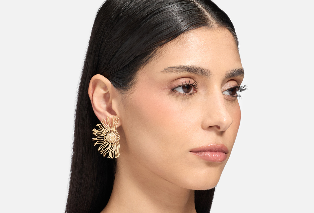 ELNALINE Серьги Oversized Sunburst Earrings