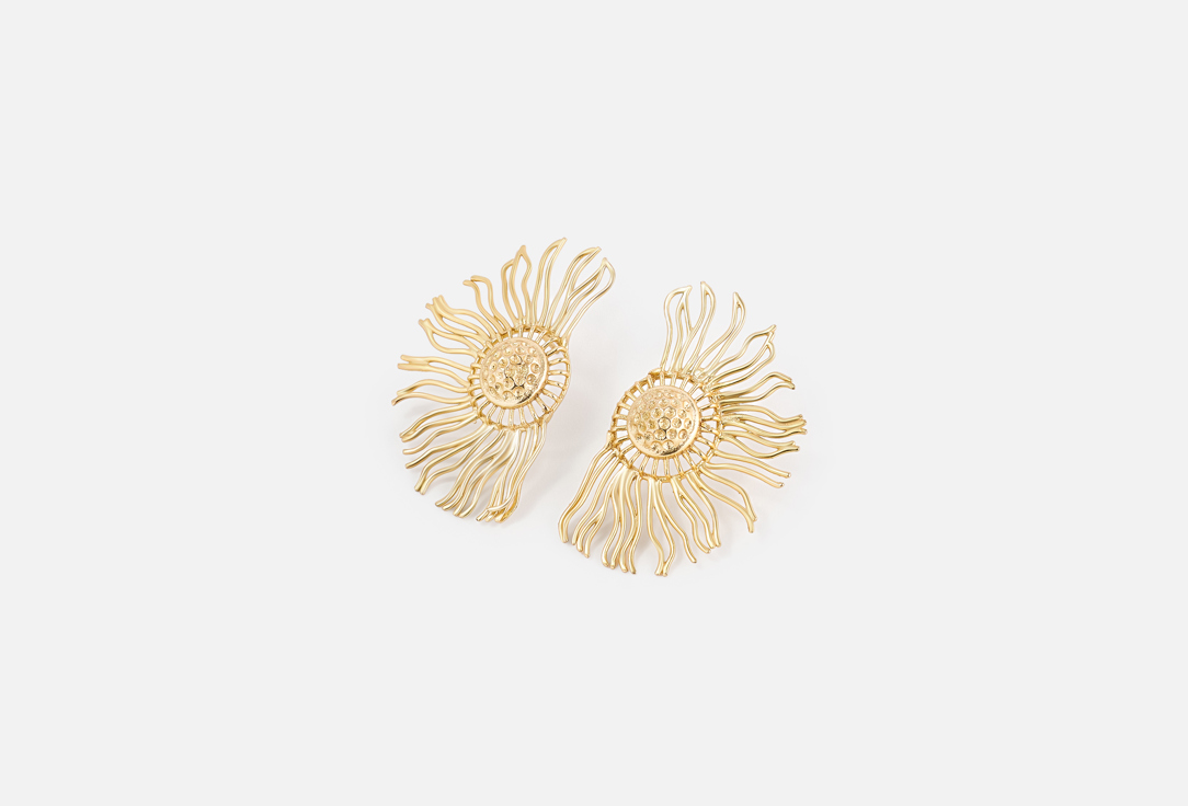 ELNALINE Earrings Oversized Sunburst Earrings 1 pairs ELNALINE Earrings Oversized Sunburst Earrings