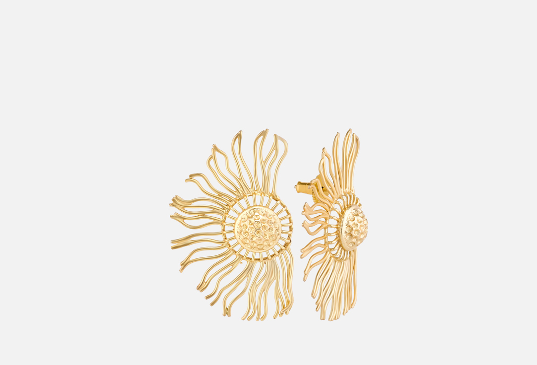 ELNALINE Earrings Oversized Sunburst Earrings 1 pairs ELNALINE Earrings Oversized Sunburst Earrings