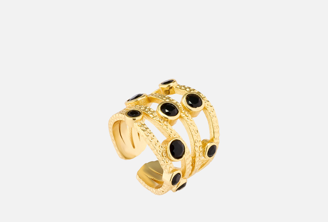 ELNALINE Earrings Gemstone Multi Band Ring 1 pairs ELNALINE Earrings Gemstone Multi Band Ring