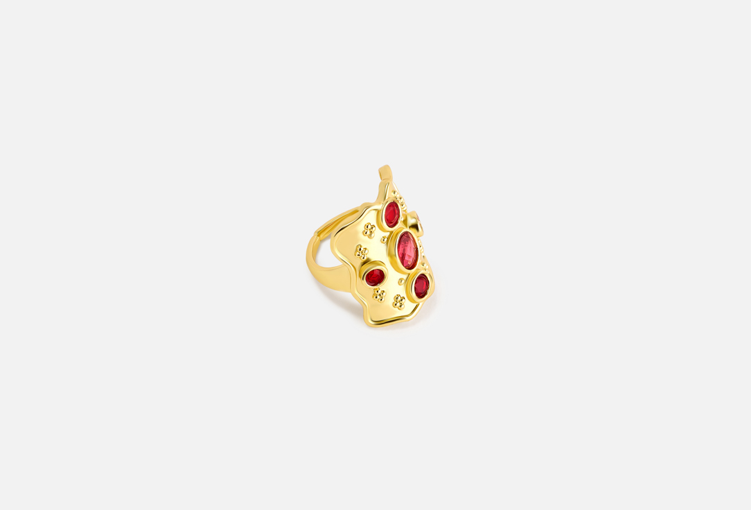ELNALINE Earrings Gemstone Shield Ring 1 pairs ELNALINE Earrings Gemstone Shield Ring