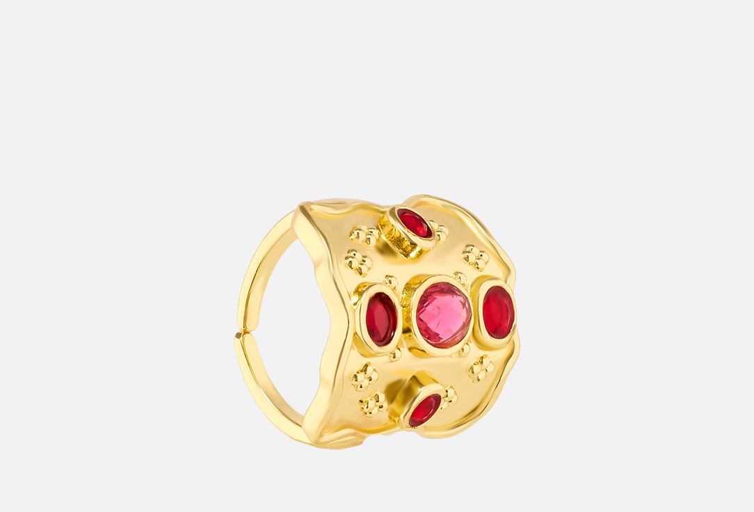 ELNALINE Earrings Gemstone Shield Ring