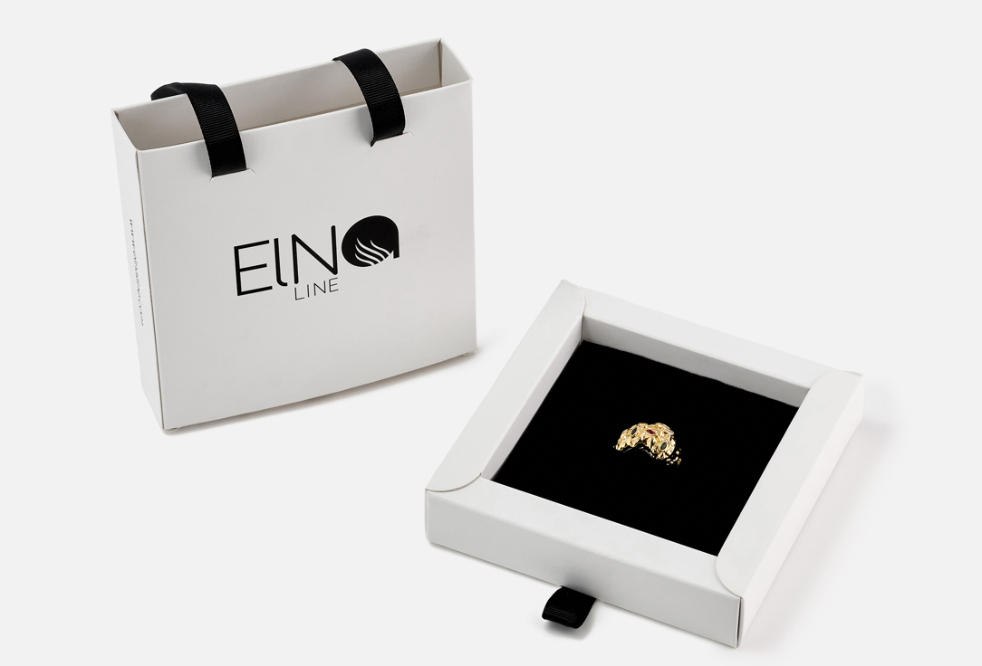ELNALINE Earrings Molten Mixed Stone Ring 1 pairs ELNALINE Earrings Molten Mixed Stone Ring