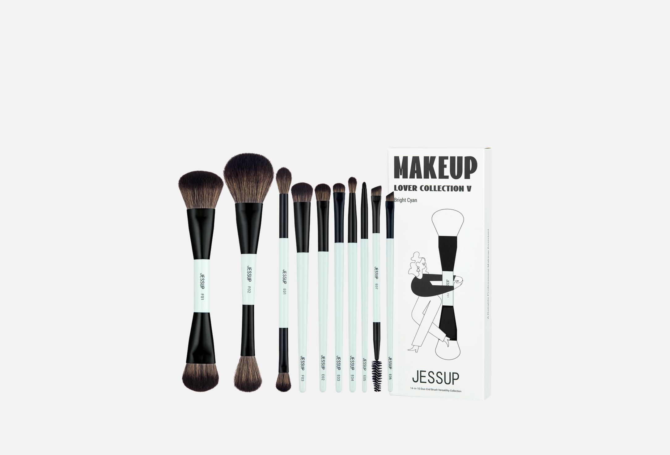14-in-10 Duo-End Brush Versatility Collection  10 Bright cyan