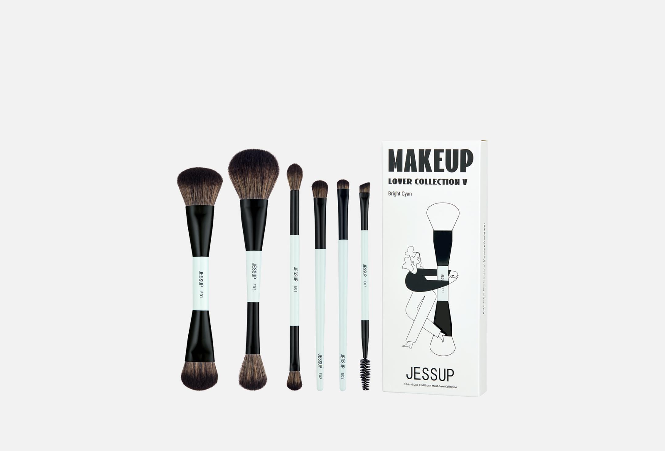 10-in-6 Duo-End Brush Must-have Collection  6 Bright cyan